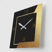 Art Deco Acrylwand Vierkante Klok (Hoek)