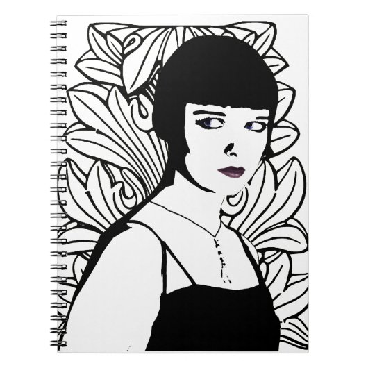 Art Deco Actor Notitieboek (Voorkant)