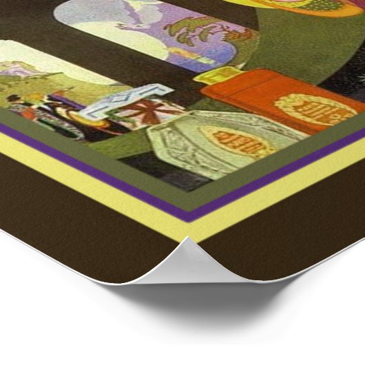 Art Deco Ad 1920 voor Mavis Perfume Poster (Hoek)