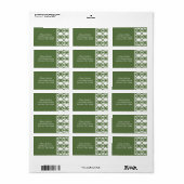Art Deco-Adresetiketten Etiket (Full Sheet)