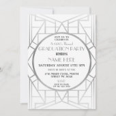 Art Deco afstudeerfeest uit de jaren 20 Gatsby uit Kaart (Voorkant)