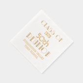 Art Deco Afstuderen Milestone Reünie #1 Folie Servetten (Rechts)