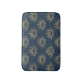 Art Deco Alabere | Midnight Blue Kroonboog Badmat (Voorkant Verticaal)