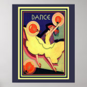 Art Deco Albert Vargas "Dance" 16 x 20 Poster (Voorkant)
