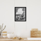 Art Deco, Alex Kow, Grand Prix 1929 Poster (Keuken)