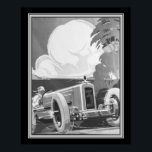 Art Deco, Alex Kow, Grand Prix 1929 Poster<br><div class="desc">Art Deco,  Alex Kow,  poster geproduceerd voor de Grand Prix van 1929.</div>