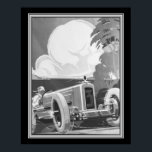 Art Deco, Alex Kow, Grand Prix 1929 Poster<br><div class="desc">Art Deco,  Alex Kow,  poster geproduceerd voor de Grand Prix van 1929.</div>