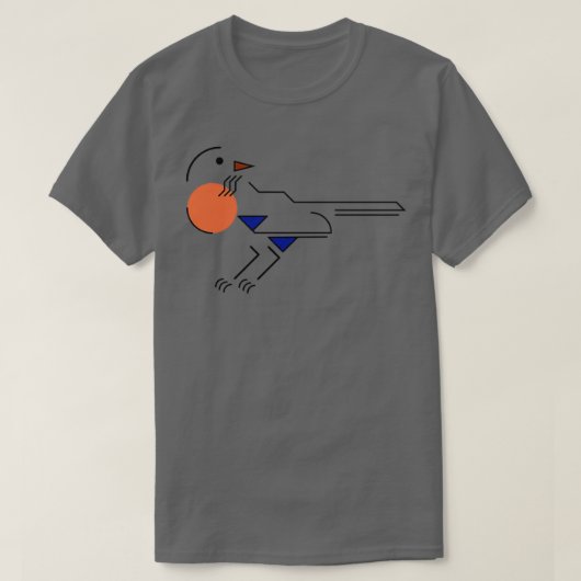 Art Deco American Robin T-shirt (Design voorkant)