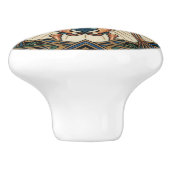 Art Deco Anatomical Human Skeleton Bones Keramische Knop (Zijkant)