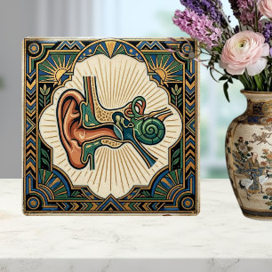 Art Deco Anatomisch Oor Laryngologie Tegeltje