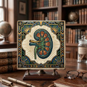 Art Deco Anatomische Nier Nefrologie Tegeltje