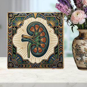Art Deco Anatomische Nier Nefrologie Tegeltje