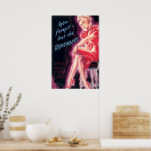  Art Deco Anti-Rumor Propaganda Poster (Keuken)