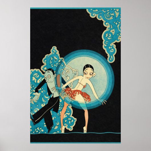 Art Deco Antiek - Voor Iedereen - Josephine Baker Poster (Voorkant)