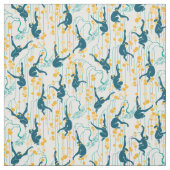 Art Deco-apen (herfst) Stof (Swatch)