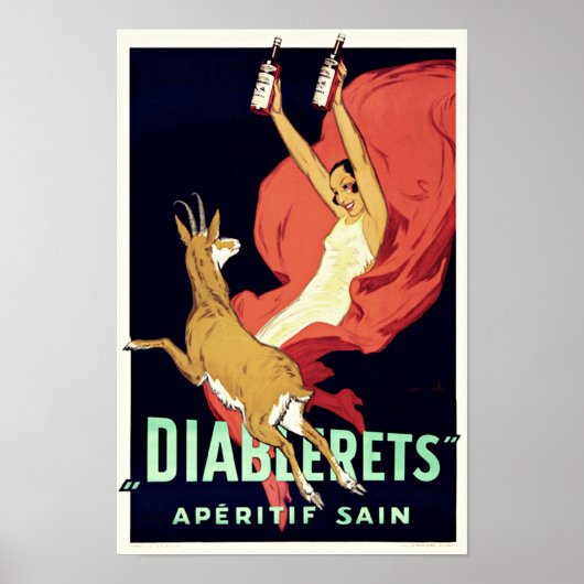 Art Deco Aperitif Poster Drink (Voorkant)