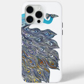 Art Deco Aqua Peacock elke kleur Case-Mate iPhone Case (Achterkant)