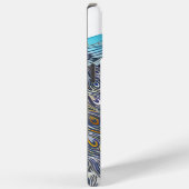 Art Deco Aqua Peacock elke kleur Case-Mate iPhone Case (Achterkant / Rechts)
