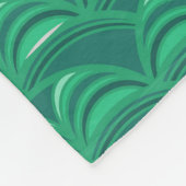 Art Deco Aquamarine Fleece Blanket (Hoek)