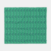 Art Deco Aquamarine Fleece Blanket Deken (Voorkant (Horizontaal))
