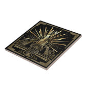 Art Deco Architectural Geometric Pat#7 ID1196 Tegeltje (Zijkant)