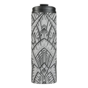 Art Deco architecturale geometrische thermosbeker