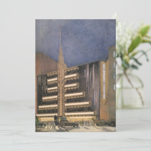 Art Deco Architecture, Building in NYC (Staand voorkant)