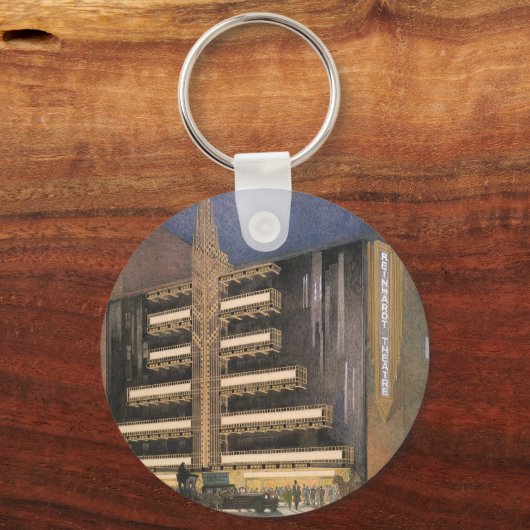 Art Deco Architecture, Building in NYC Sleutelhanger (Voorkant)