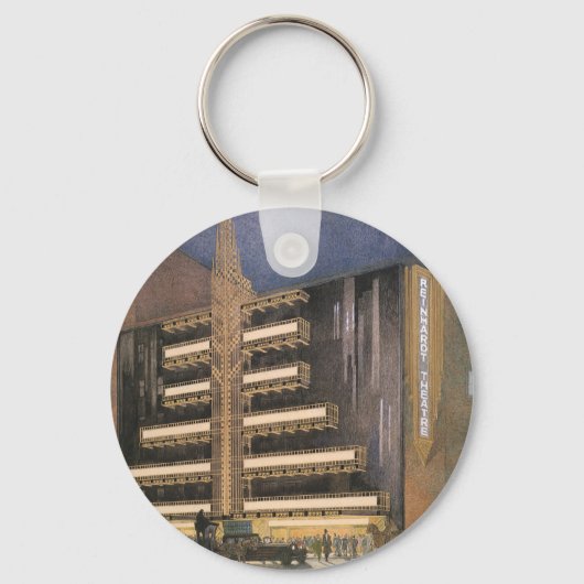 Art Deco Architecture, Building in NYC Sleutelhanger (Achterkant)