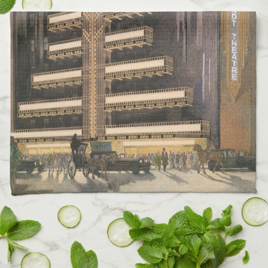  Art Deco Architecture, Building in NYC Theedoek (Gevouwen)