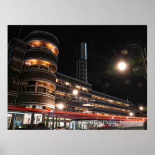 Art Deco Architectuur Esthetiek Indonesië Reizen Poster