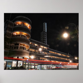 Art Deco Architectuur Esthetisch Indonesië Reizen Poster