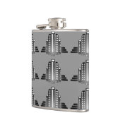 Art Deco Architectuur Fles Heupfles (Links)
