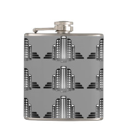 Art Deco Architectuur Fles Heupfles