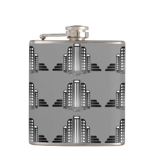 Art Deco Architectuur Fles Heupfles