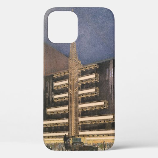 Art Deco-architectuur uit het verleden, gebouw in Case-Mate iPhone Case (Achterkant)