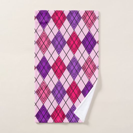 Art Deco Argyle Bad Handdoek (Handdoek)