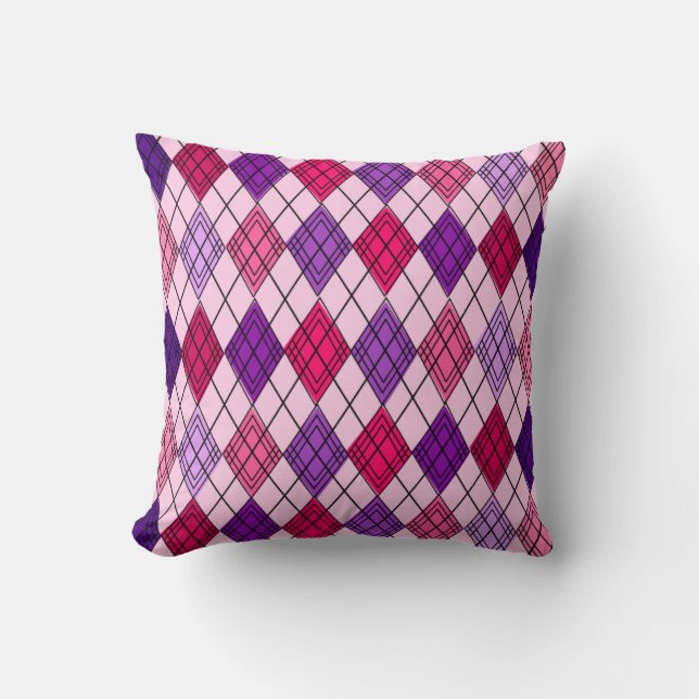 Art Deco Argyle Kussen (Voorkant)