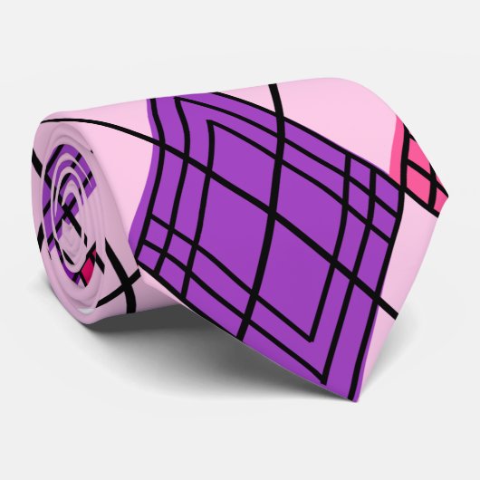 Art Deco Argyle Stropdas (Opgerold)
