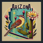 Art Deco Arizona State vogel- en bloemontwerp Perfect Poster<br><div class="desc">Art Deco Arizona State Bird and Flower Design poster is een geweldig cadeau voor elke natuur liefhebber. **Repliceer of verkoop mijn kunstwerk niet als uw eigen kunstwerk. Afbeeldingen zijn eigendom van BARIS Laser Engraving Services LLC.**</div>