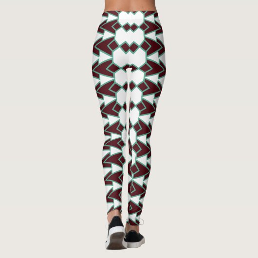 Art Deco Arrows Leggings (Achterkant)