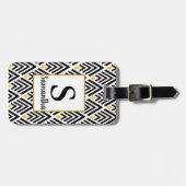  Art Deco Arrows van 1920 met Gold Accent Bagagelabel (Voorkant horizontaal)