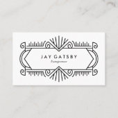  Art Deco/Art Nieuw Visitekaartje (Voorkant)