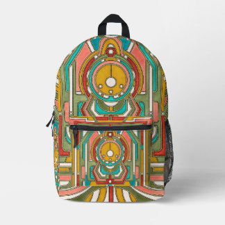 Art Deco Art Nouveau Bedrukte Rugzak