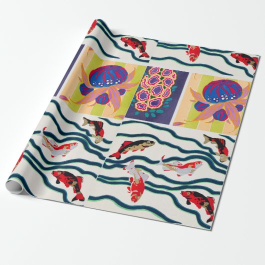  art deco & art nouveau cadeaupapier (Uitgerold)