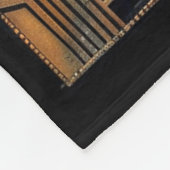 Art Deco Art Nouveau Goud Zwart Elegant Fleece Deken (Hoek)