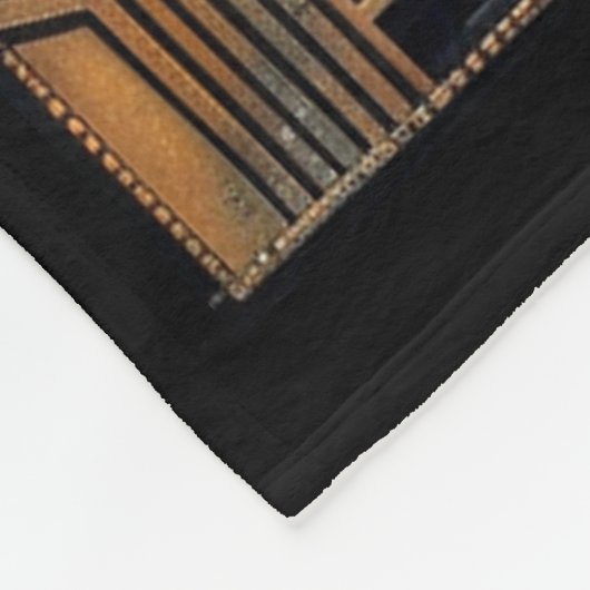 Art Deco Art Nouveau Goud Zwart Elegant Fleece Deken (Hoek)