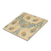 art deco art nouveau peace ock patroon art tegeltje (Zijkant)