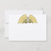 Art Deco Art Nouveau Vlinderrespons Kaart (Achterkant)