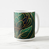 Art Deco Artisjok Koffiemok (Voorkant rechts)